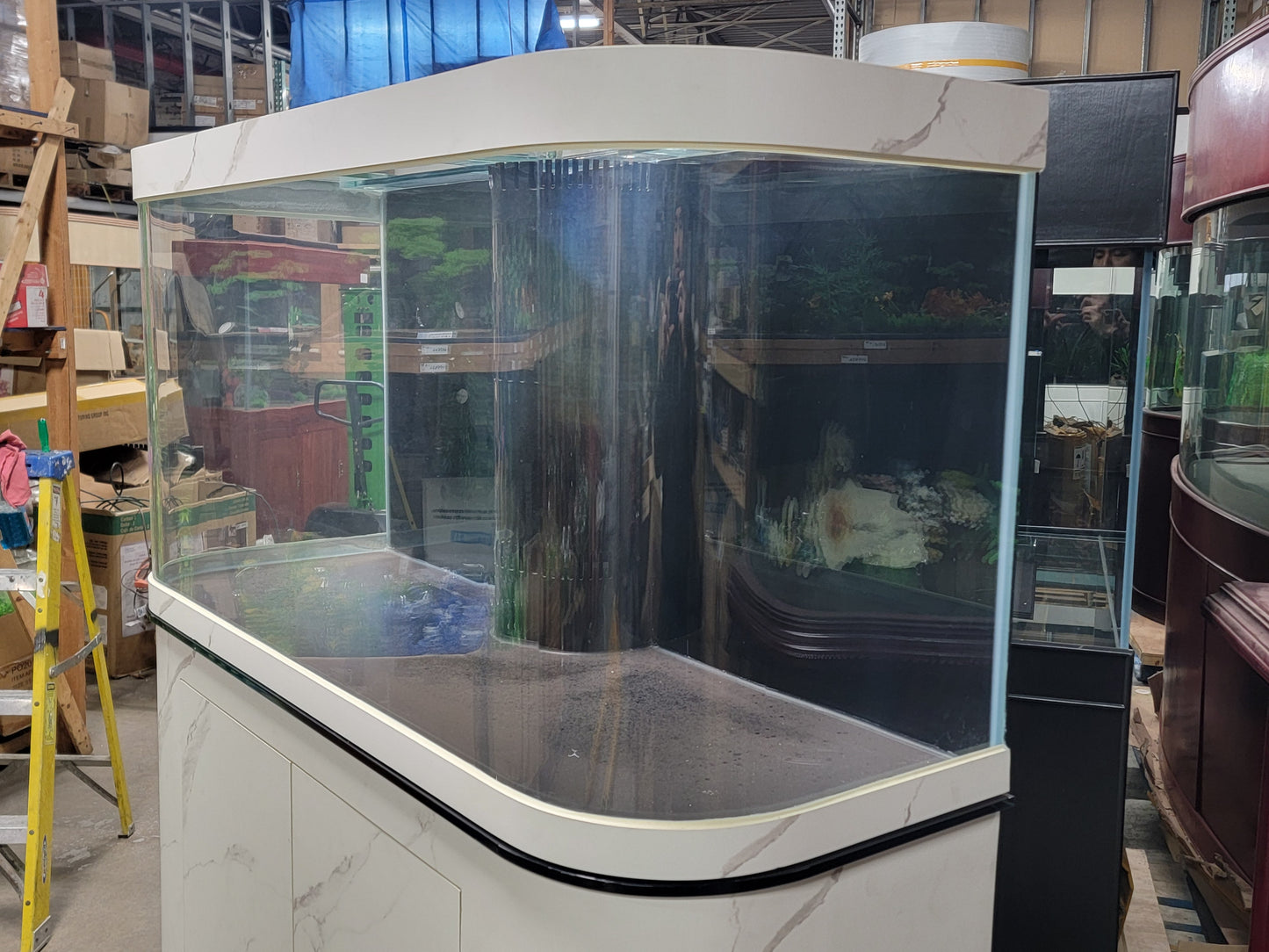 Reef Ready 170g Glass Bayview Flat Panoramic Aquarium Fish Tank Set