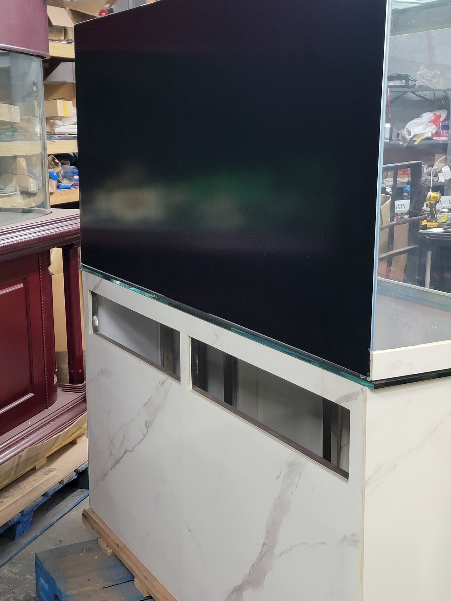 Reef Ready 170g Glass Bayview Flat Panoramic Aquarium Fish Tank Set