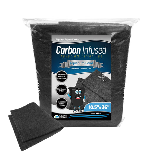 Aquatic Experts Aquarium Carbon Filter Pad - Premium Activated Carbon Filter Pads for Crystal Clear Aquariums