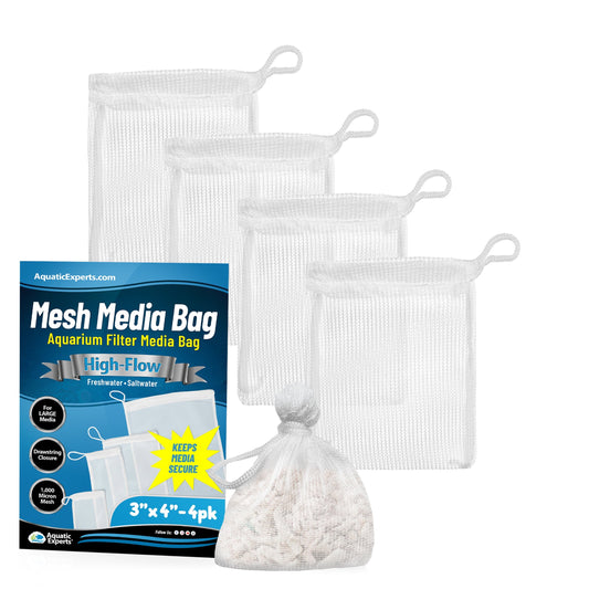 Aquatic Experts Aquarium Filter Bag - High Flow Mesh Media Bags - Ideal for Efficient Aquarium Filtration