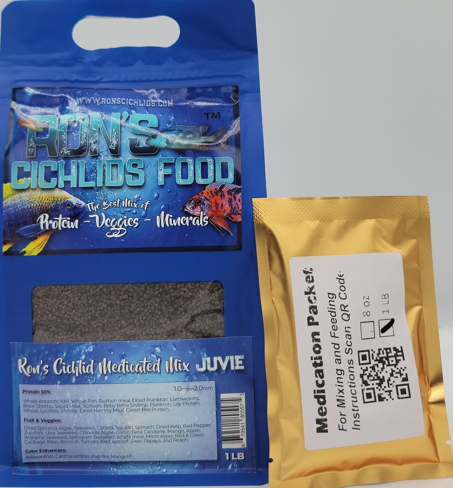 Ron's Cichlids Medicated Food Mix