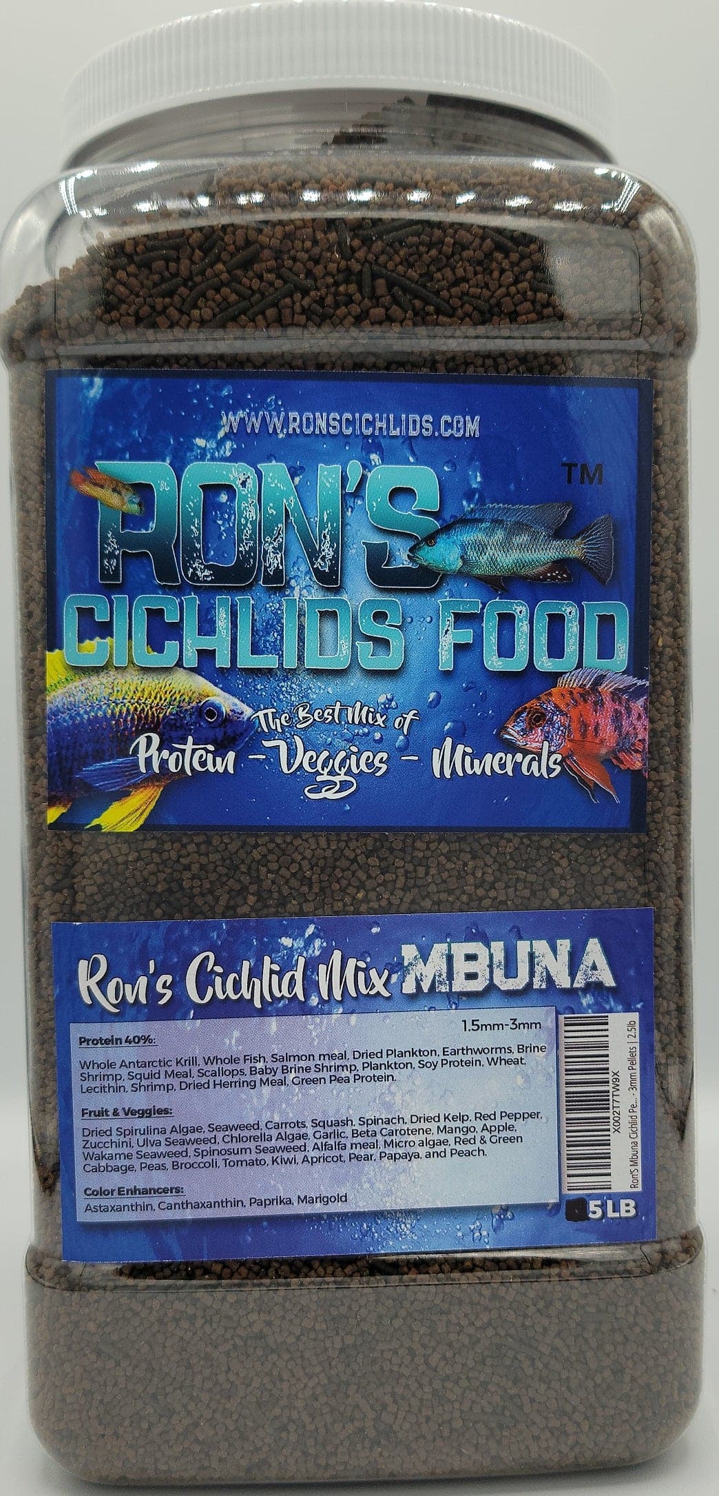 Ron's Cichlids Mbuna Food